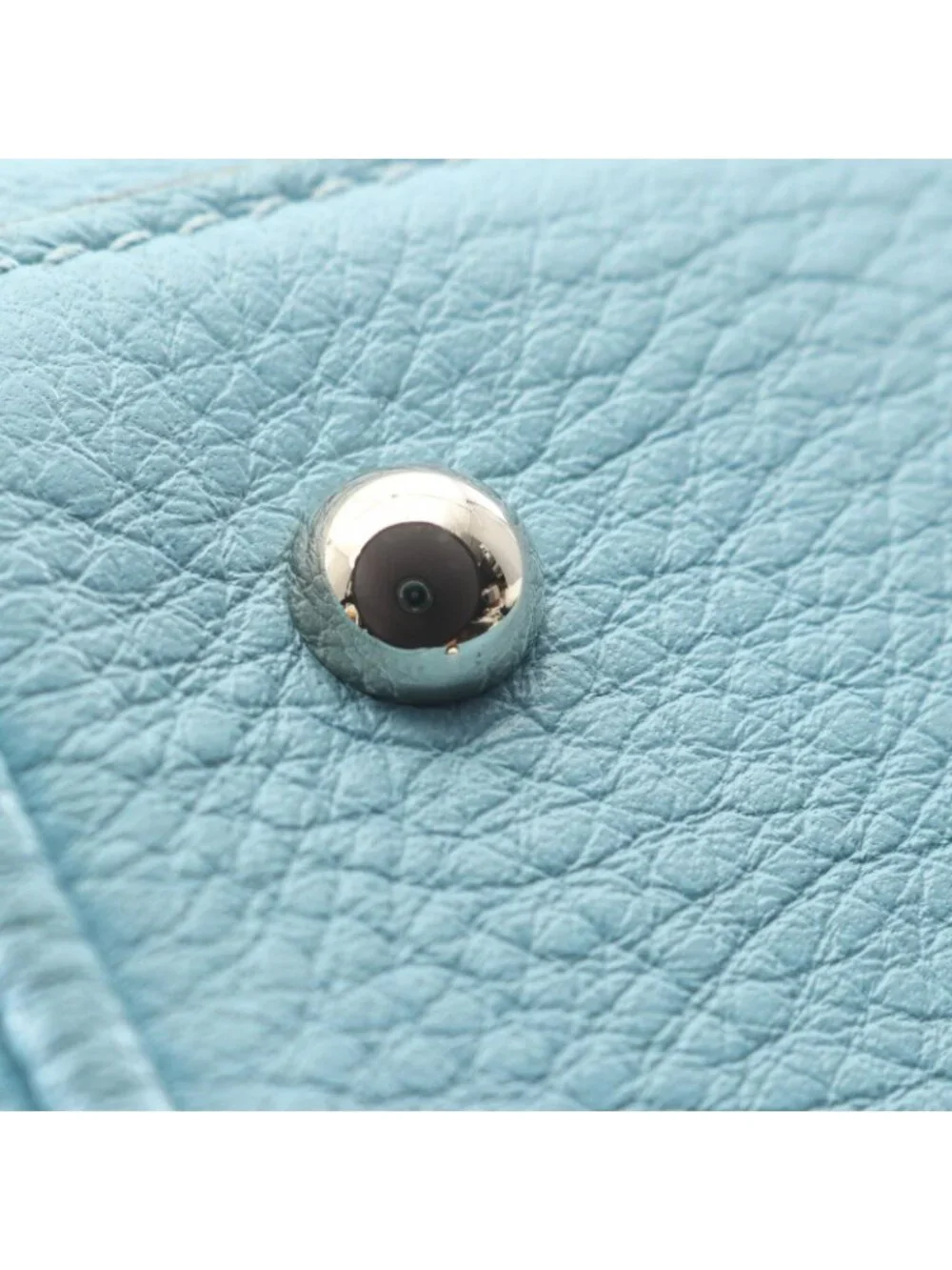 Loewe Tote Heritage Aqua Blue Leather